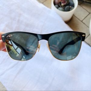 Ray Ban Clubmaster Oversized Sunglasses in Black - RB4175